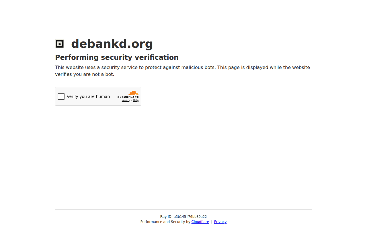 Screenshot of debankd.org